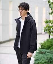KHJLA01099 a.v.v MEN(アー・ヴェ・ヴェ) 【軽撥水/防風】SORONAラミネートコーティングスプリングマウンテンパーカー ブラック