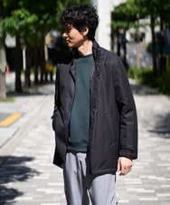 KHJLA20139 a.v.v MEN(アー・ヴェ・ヴェ) 【軽撥水/防風】SORONA中綿スタンドブルゾン ブラック