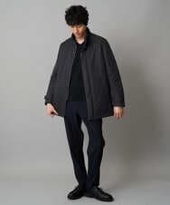 KHJLA20139 a.v.v MEN(アー・ヴェ・ヴェ) 【軽撥水/防風】SORONA中綿スタンドブルゾン ブラック
