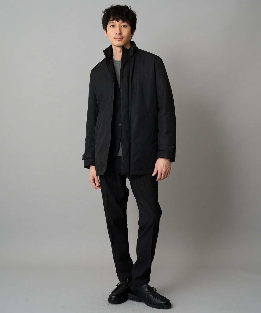 KHJLA20139 a.v.v MEN(アー・ヴェ・ヴェ) 【軽撥水/防風】SORONA中綿スタンドブルゾン ブラック