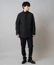 KHJLA20139 a.v.v MEN(アー・ヴェ・ヴェ) 【軽撥水/防風】SORONA中綿スタンドブルゾン ブラック