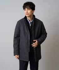 KHJLA20139 a.v.v MEN(アー・ヴェ・ヴェ) 【軽撥水/防風】SORONA中綿スタンドブルゾン ブラック
