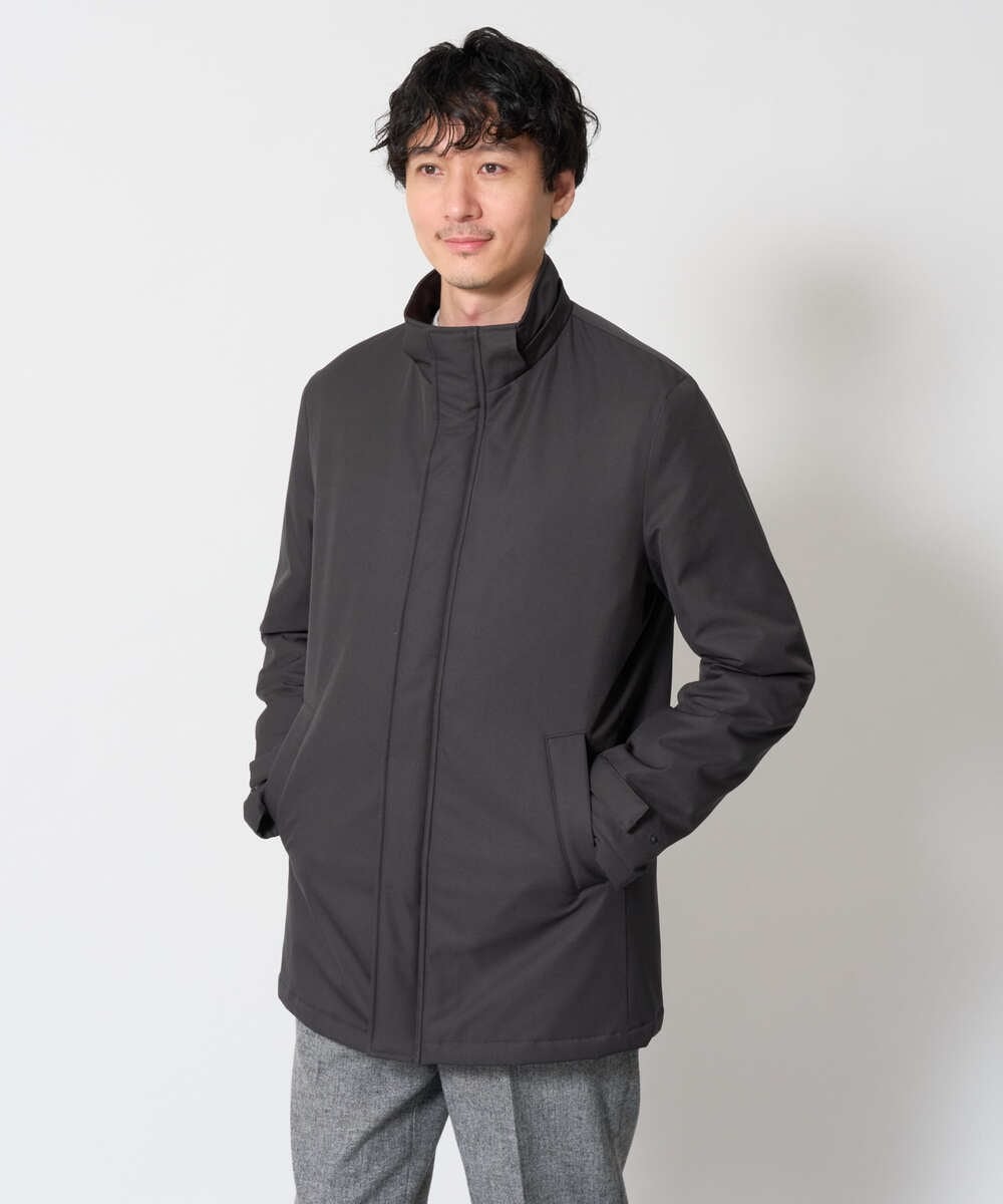 KHJLD20149 a.v.v MEN(アー・ヴェ・ヴェ) SORONA中綿スタンドブルゾン ダークグレー
