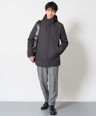 KHJLD20149 a.v.v MEN(アー・ヴェ・ヴェ) SORONA中綿スタンドブルゾン ダークグレー