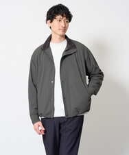 KHJLD29149 a.v.v MEN(アー・ヴェ・ヴェ) ウラメッシュナイロンストレッチスタンドブルゾン カーキ