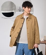 KHKED04049 a.v.v MEN(アー・ヴェ・ヴェ) ＼秋のライトアウター映えカットソー／変形ヘリンボンフェイクレイヤードカットソー【イージーケア/洗濯機で洗える/毛玉になりにくい】 ライトグレー