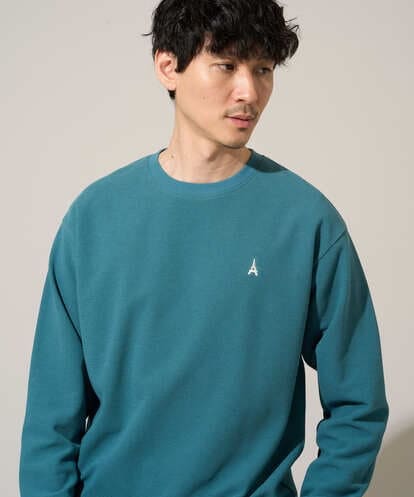 KHKED10044 a.v.v MEN ＼毎年、支持率No.1カットソー／　アゼダブルフェイス1ポイント刺繍カットソー【イージーケア/洗濯機で洗える/毛玉になりにくい】