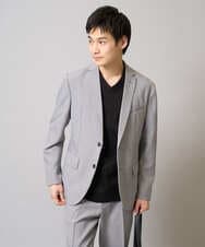 KHKGA41039 a.v.v MEN(アー・ヴェ・ヴェ) 【接触冷感/UVカット/毛玉になりにくい】シルケットスムースVネックカットソー ブラック