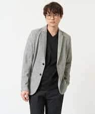 KHKGA41039 a.v.v MEN(アー・ヴェ・ヴェ) 【接触冷感/UVカット/毛玉になりにくい】シルケットスムースVネックカットソー ブラック