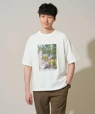 KHKGD19049 a.v.v MEN(アー・ヴェ・ヴェ) 【コラボ/接触冷感】フォトグラファーコラボワイドシルエットカットソー ホワイト