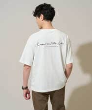 KHKGD19049 a.v.v MEN(アー・ヴェ・ヴェ) 【コラボ/接触冷感】フォトグラファーコラボワイドシルエットカットソー ホワイト