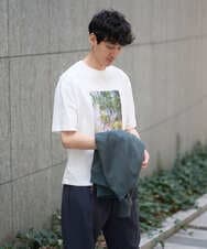 KHKGD19049 a.v.v MEN(アー・ヴェ・ヴェ) 【コラボ/接触冷感】フォトグラファーコラボワイドシルエットカットソー ホワイト