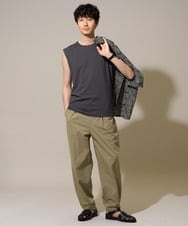 KHKGD39019 a.v.v MEN(アー・ヴェ・ヴェ) 【接触冷感】ノースリーブカットソー ブラック