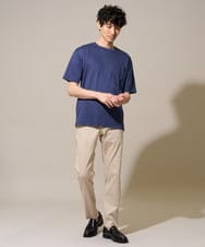 KHKGD40039 a.v.v MEN(アー・ヴェ・ヴェ) ＼累計28,000枚販売！／究極の無地Ｔ シルケットスムースシルエットカットソ ー【接触冷感 / UVカット/洗濯機で洗える/毛玉になりにくい】 ブラック