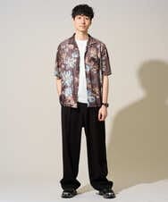 KHKGD40039 a.v.v MEN(アー・ヴェ・ヴェ) ＼累計28,000枚販売！／究極の無地Ｔ シルケットスムースシルエットカットソ ー【接触冷感 / UVカット/洗濯機で洗える/毛玉になりにくい】 ブラック