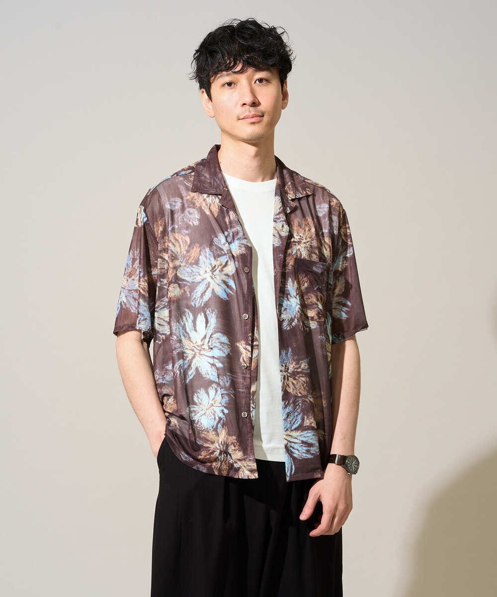 KHKGD40039 a.v.v MEN(アー・ヴェ・ヴェ) ＼累計28,000枚販売！／究極の無地Ｔ シルケットスムースシルエットカットソ ー【接触冷感 / UVカット/洗濯機で洗える/毛玉になりにくい】 ブラック