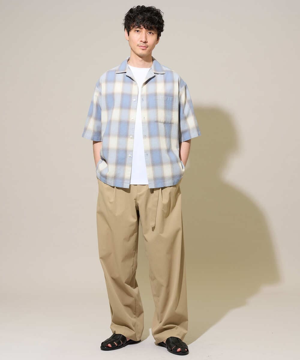 KHKGD40039 a.v.v MEN(アー・ヴェ・ヴェ) ＼累計28,000枚販売！／究極の無地Ｔ シルケットスムースシルエットカットソ ー【接触冷感 / UVカット/洗濯機で洗える/毛玉になりにくい】 ブラック