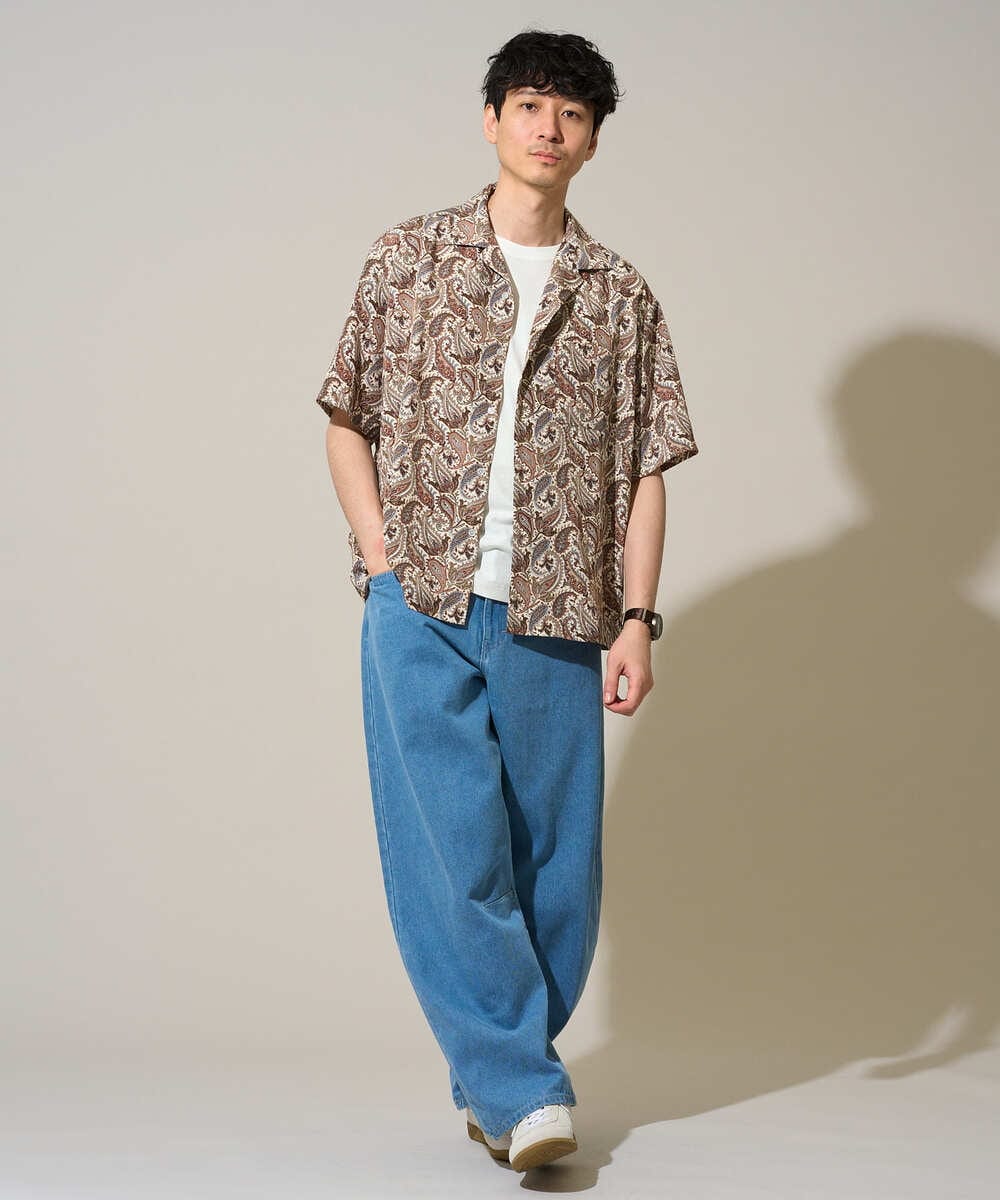 KHKGD40039 a.v.v MEN(アー・ヴェ・ヴェ) ＼累計28,000枚販売！／究極の無地Ｔ シルケットスムースシルエットカットソ ー【接触冷感 / UVカット/洗濯機で洗える/毛玉になりにくい】 ブラック