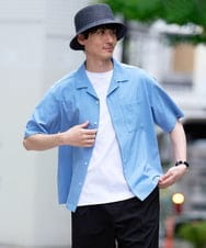 KHKGD40039 a.v.v MEN(アー・ヴェ・ヴェ) ＼累計28,000枚販売！／究極の無地Ｔ シルケットスムースシルエットカットソ ー【接触冷感 / UVカット/洗濯機で洗える/毛玉になりにくい】 ブラック