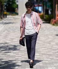 KHKGD40039 a.v.v MEN(アー・ヴェ・ヴェ) ＼累計28,000枚販売！／究極の無地Ｔ シルケットスムースシルエットカットソ ー【接触冷感 / UVカット/洗濯機で洗える/毛玉になりにくい】 ブラック