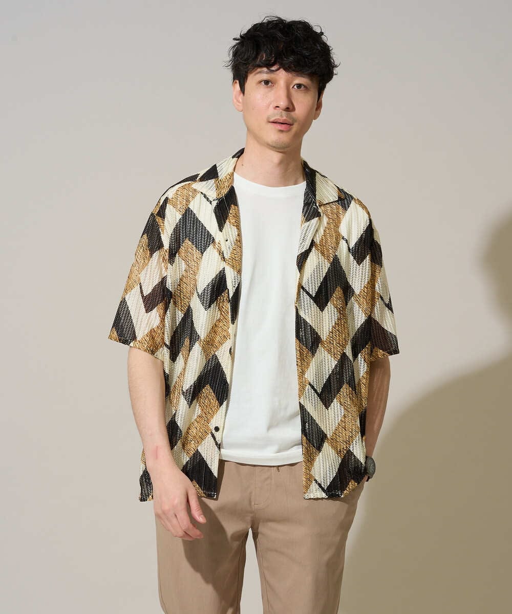 KHKGD40039 a.v.v MEN(アー・ヴェ・ヴェ) ＼累計28,000枚販売！／究極の無地Ｔ シルケットスムースシルエットカットソ ー【接触冷感 / UVカット/洗濯機で洗える/毛玉になりにくい】 ブラック