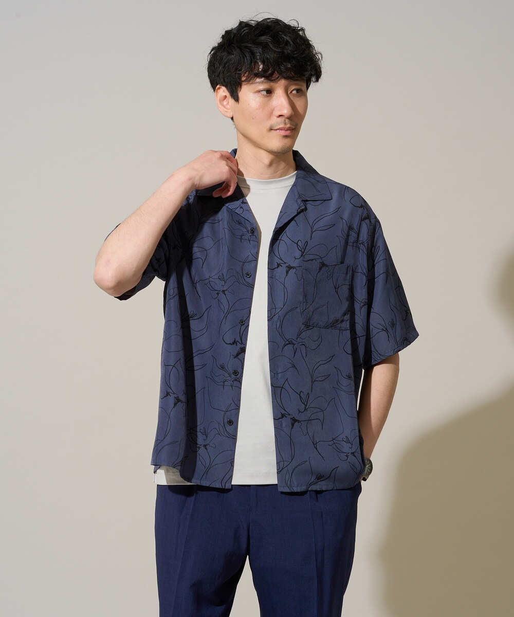 KHKGD40039 a.v.v MEN(アー・ヴェ・ヴェ) ＼累計28,000枚販売！／究極の無地Ｔ シルケットスムースシルエットカットソ ー【接触冷感 / UVカット/洗濯機で洗える/毛玉になりにくい】 ブラック