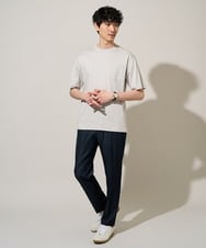 KHKGD40039 a.v.v MEN(アー・ヴェ・ヴェ) ＼累計28,000枚販売！／究極の無地Ｔ シルケットスムースシルエットカットソ ー【接触冷感 / UVカット/洗濯機で洗える/毛玉になりにくい】 ブラック