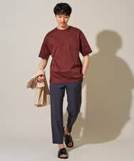 KHKGD40039 a.v.v MEN(アー・ヴェ・ヴェ) ＼累計28,000枚販売！／究極の無地Ｔ シルケットスムースシルエットカットソ ー【接触冷感 / UVカット/洗濯機で洗える/毛玉になりにくい】 ブラック