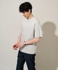 KHKGD40039 a.v.v MEN(アー・ヴェ・ヴェ) ＼累計28,000枚販売！／究極の無地Ｔ シルケットスムースシルエットカットソ ー【接触冷感 / UVカット/洗濯機で洗える/毛玉になりにくい】 ブラック