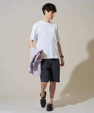 KHKGD40039 a.v.v MEN(アー・ヴェ・ヴェ) ＼累計28,000枚販売！／究極の無地Ｔ シルケットスムースシルエットカットソ ー【接触冷感 / UVカット/洗濯機で洗える/毛玉になりにくい】 ブラック