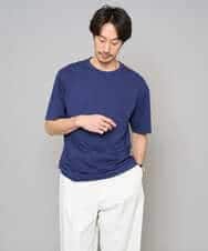 KHKGD40039 a.v.v MEN(アー・ヴェ・ヴェ) ＼累計28,000枚販売！／究極の無地Ｔ シルケットスムースシルエットカットソ ー【接触冷感 / UVカット/洗濯機で洗える/毛玉になりにくい】 ブラック