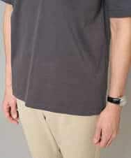 KHKGD40039 a.v.v MEN(アー・ヴェ・ヴェ) ＼累計28,000枚販売！／究極の無地Ｔ シルケットスムースシルエットカットソ ー【接触冷感 / UVカット/洗濯機で洗える/毛玉になりにくい】 ブラック