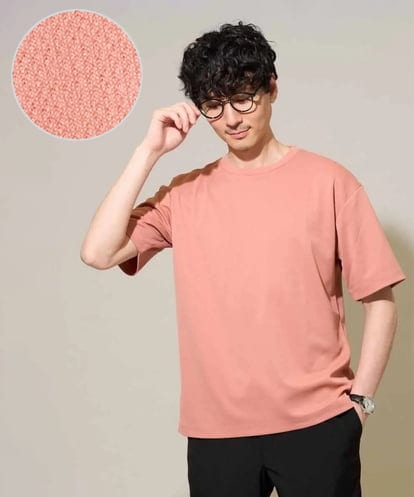 KHKGD55044 a.v.v MEN 【イージーケア/洗濯機で洗える/接触冷感/毛玉になりにくい】マイクロアゼセミワイドシルエットカットソー