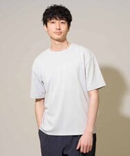 KHKGD55044 a.v.v MEN(アー・ヴェ・ヴェ) 【イージーケア/洗濯機で洗える/接触冷感/毛玉になりにくい】マイクロアゼセミワイドシルエットカットソー ライトグレー