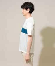 KHKGD68059 a.v.v MEN(アー・ヴェ・ヴェ) 【一枚で着映える夏カットソー】マエミニットキリカエカットソー【洗濯機で洗える】 グリーン
