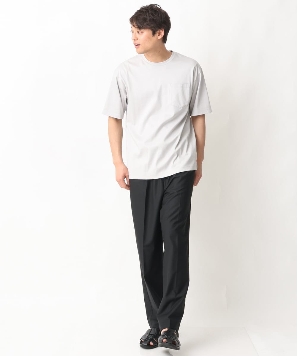 KHKGV40034 a.v.v MEN(アー・ヴェ・ヴェ) 【定番アイテム】ハイクオリティーコットンシルケットTシャツ ミント