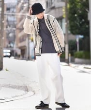 KHKGV40034 a.v.v MEN(アー・ヴェ・ヴェ) 【定番アイテム】ハイクオリティーコットンシルケットTシャツ ミント