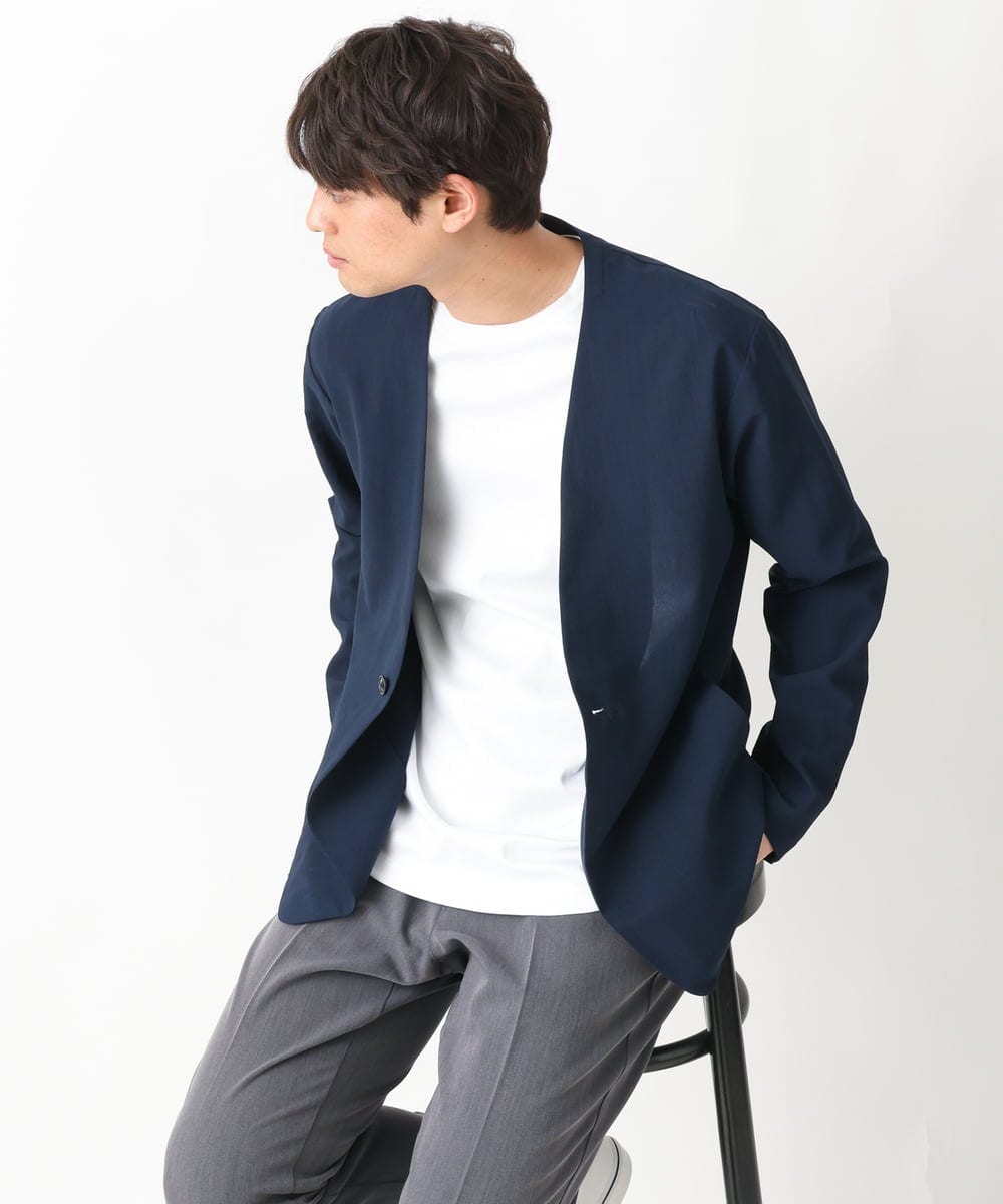 KHKGV40034 a.v.v MEN(アー・ヴェ・ヴェ) 【定番アイテム】ハイクオリティーコットンシルケットTシャツ ミント