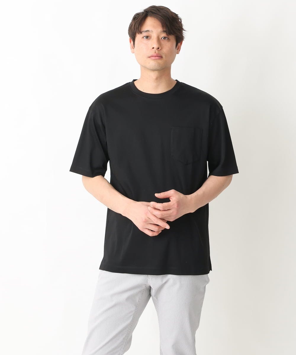 KHKGV40034 a.v.v MEN(アー・ヴェ・ヴェ) 【定番アイテム】ハイクオリティーコットンシルケットTシャツ ミント