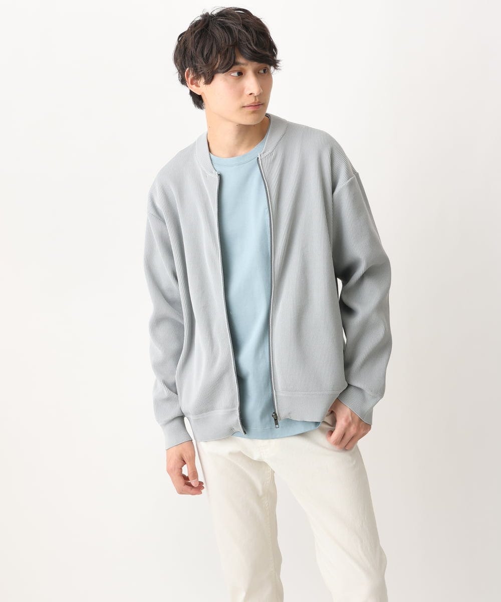 KHKGV40034 a.v.v MEN(アー・ヴェ・ヴェ) 【定番アイテム】ハイクオリティーコットンシルケットTシャツ ミント