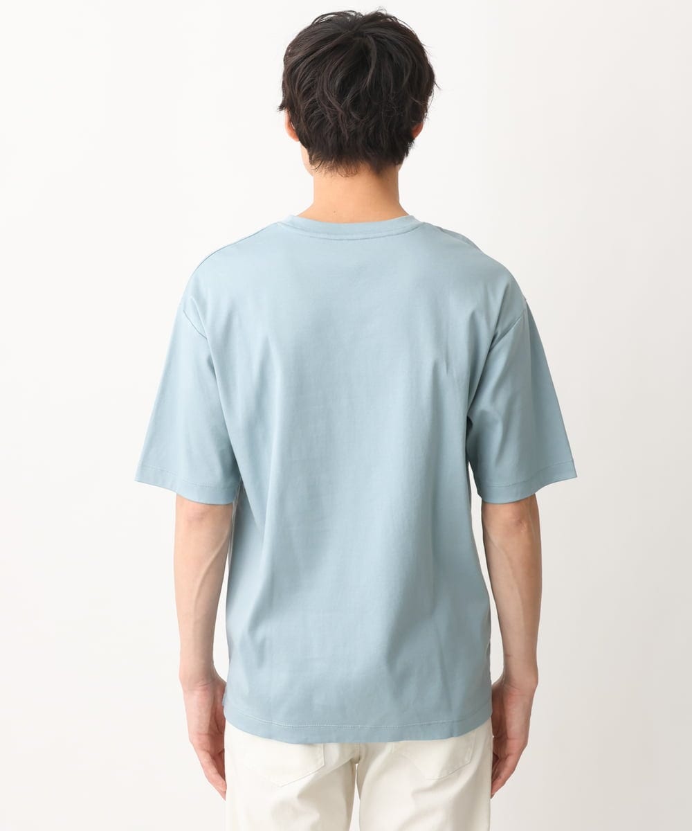 KHKGV40034 a.v.v MEN(アー・ヴェ・ヴェ) 【定番アイテム】ハイクオリティーコットンシルケットTシャツ ミント