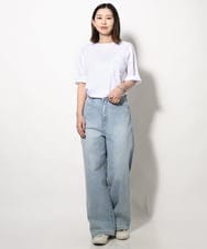 KHKGV40034 a.v.v MEN(アー・ヴェ・ヴェ) 【定番アイテム】ハイクオリティーコットンシルケットTシャツ ミント