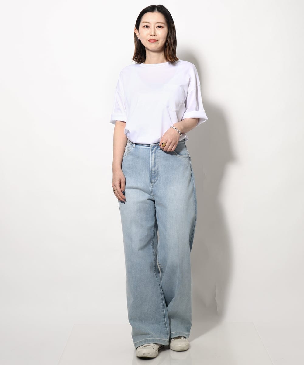 KHKGV40034 a.v.v MEN(アー・ヴェ・ヴェ) 【定番アイテム】ハイクオリティーコットンシルケットTシャツ ミント