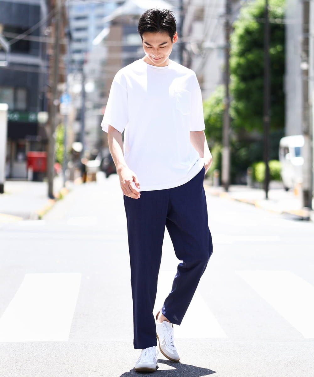 KHKGV40034 a.v.v MEN(アー・ヴェ・ヴェ) 【定番アイテム】ハイクオリティーコットンシルケットTシャツ ミント