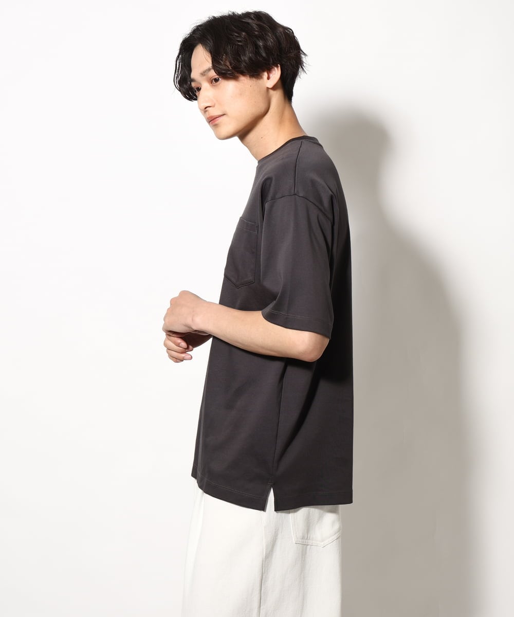 KHKGV40034 a.v.v MEN(アー・ヴェ・ヴェ) 【定番アイテム】ハイクオリティーコットンシルケットTシャツ ミント