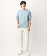 KHKGV40034 a.v.v MEN(アー・ヴェ・ヴェ) 【定番アイテム】ハイクオリティーコットンシルケットTシャツ ミント