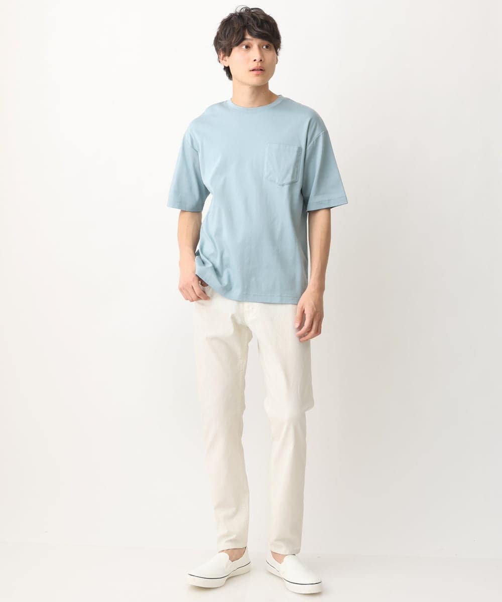 KHKGV40034 a.v.v MEN(アー・ヴェ・ヴェ) 【定番アイテム】ハイクオリティーコットンシルケットTシャツ ミント