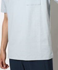 KHKGV75029 a.v.v MEN(アー・ヴェ・ヴェ) 【接触冷感/綿100％】ワンポイント刺繍半袖Tシャツ ライトグレー