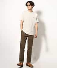 KHKGV75029 a.v.v MEN(アー・ヴェ・ヴェ) 【接触冷感/綿100％】ワンポイント刺繍半袖Tシャツ ライトグレー