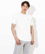 KHKGV75029 a.v.v MEN(アー・ヴェ・ヴェ) 【接触冷感/綿100％】ワンポイント刺繍半袖Tシャツ ライトグレー